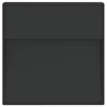 fekete öntött alumínium kültéri LED-es falilámpa