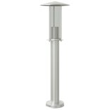 ezüstszínű rozsdamentes acél kültéri állólámpa 60 cm
