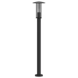 fekete rozsdamentes acél kültéri állólámpa 100 cm
