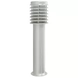 3 db ezüstszínű rozsdamentes acél kültéri állólámpa 60 cm