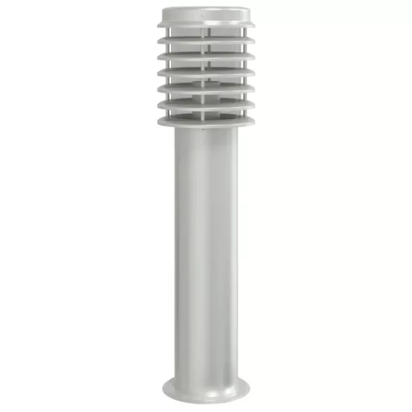 3 db ezüstszínű rozsdamentes acél kültéri állólámpa 60 cm