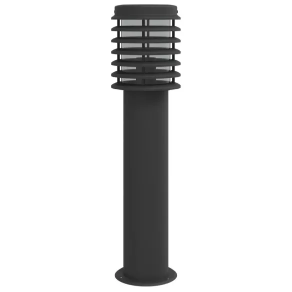 fekete rozsdamentes acél kültéri állólámpa 60 cm