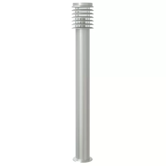 ezüst rozsdamentes acél kültéri állólámpa érzékelővel 110 cm