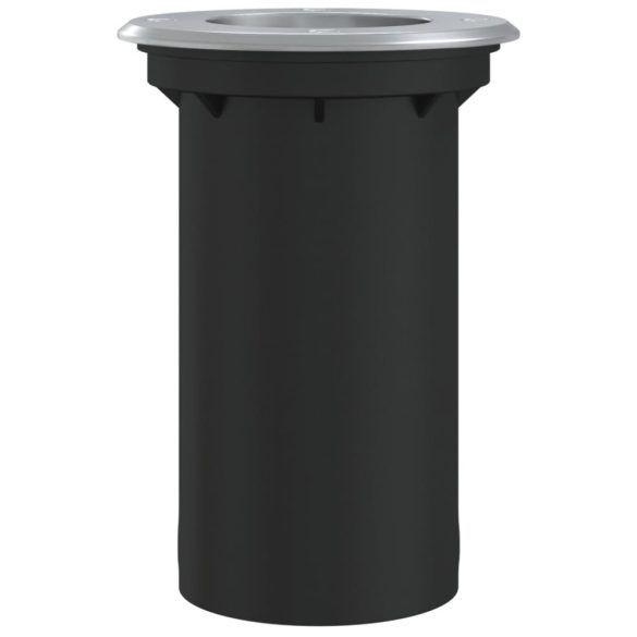 fekete kerek öntött alumínium kültéri talajlámpa 10,5 x 10,5 cm