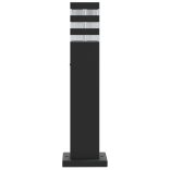 fekete alumínium kültéri állólámpa 50 cm