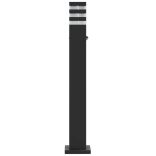 fekete alumínium kültéri állólámpa érzékelővel 80 cm