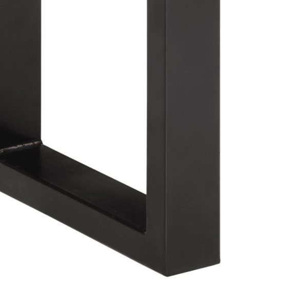 tömör újrahasznosított fa és acél pad 160 cm