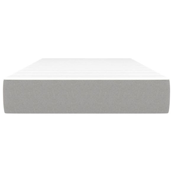 világosszürke szövet zsebrugós ágymatrac közepes keménységű 120 x 190 x 20 cm