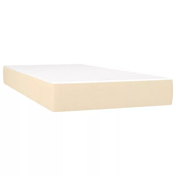 krémszínű szövet zsebrugós ágymatrac közepes keménységű 120 x 190 x 20 cm