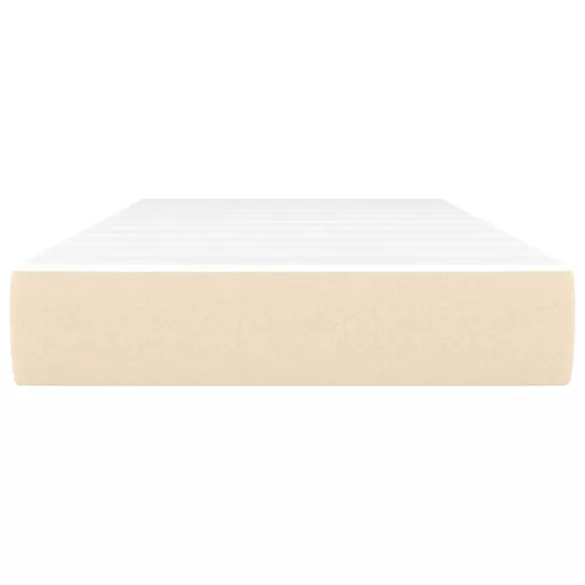 krémszínű szövet zsebrugós ágymatrac közepes keménységű 120 x 190 x 20 cm