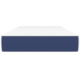 kék szövet zsebrugós ágymatrac közepes keménységű 120 x 190 x 20 cm