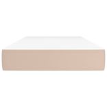 cappuccino színű műbőr zsebrugós ágymatrac közepes keménységű 120x190x20 cm