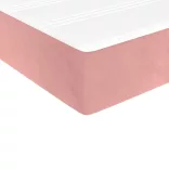 rózsaszín bársony zsebrugós ágymatrac közepes keménységű 120x190x20 cm