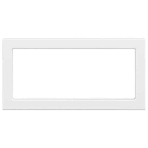 2 db fehér négyszögletes acél polctartó mosdóhoz