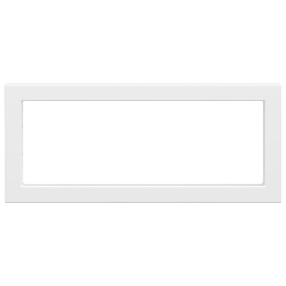 2 db fehér négyszögletes acél polctartó mosdóhoz