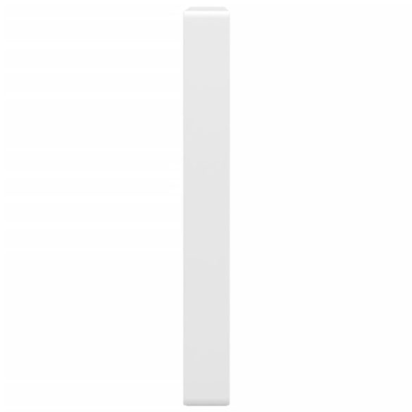 2 db fehér négyszögletes acél polctartó mosdóhoz