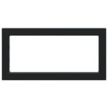 2 db fekete négyszögletes acél polctartó mosdóhoz