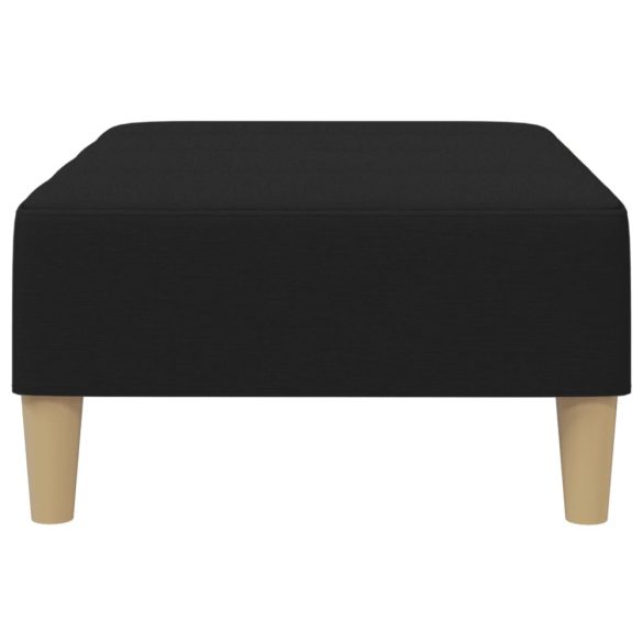 fekete szövet lábzsámoly 77x55x31 cm