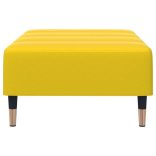 sárga bársony lábzsámoly 77x55x31 cm
