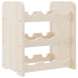 tömör fenyőfa bortartó állvány 33x25x37 cm