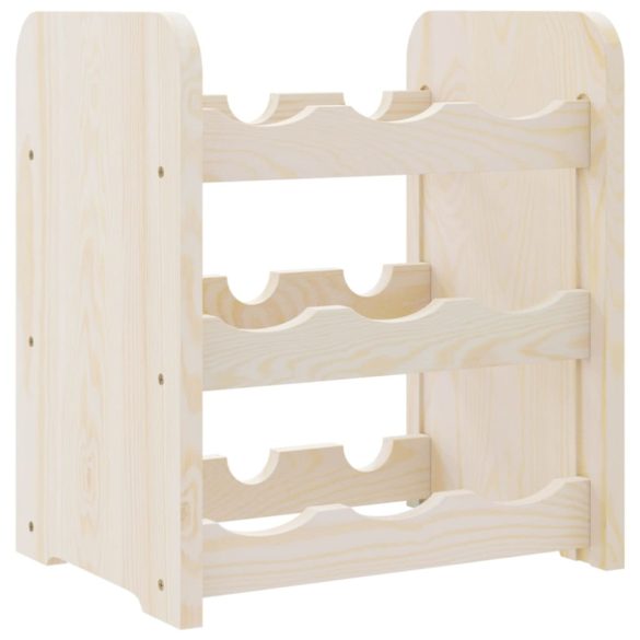 tömör fenyőfa bortartó állvány 33x25x37 cm