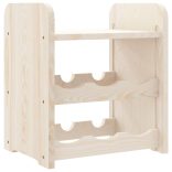 tömör fenyőfa bortartó állvány tetővel 33x25x37 cm