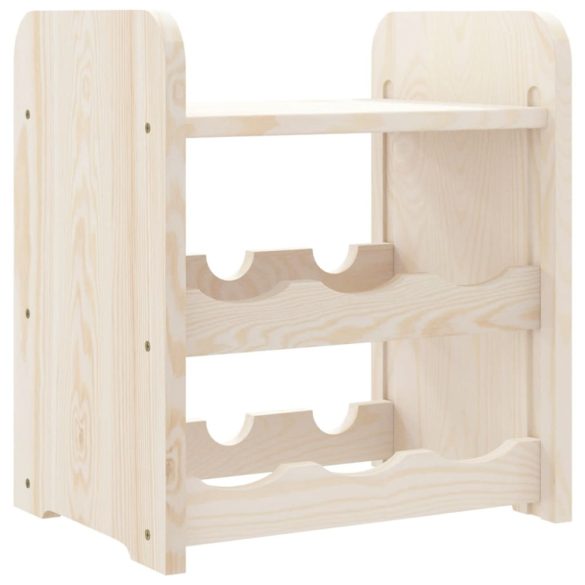 tömör fenyőfa bortartó állvány tetővel 33x25x37 cm