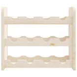 tömör fenyőfa bortartó állvány 43 x 25 x 37 cm