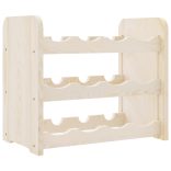 tömör fenyőfa bortartó állvány 43 x 25 x 37 cm