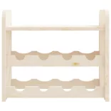 tömör fenyőfa bortartó állvány tetővel 43 x 25 x 37 cm