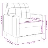 sötétzöld bársony kanapéfotel 60 cm