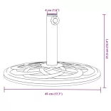 kerek napernyőtalp rúdhoz Ø38 / 48 mm 12 kg