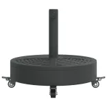 görgős kerek napernyőtalp rúdhoz Ø38 / 48 mm 27 kg