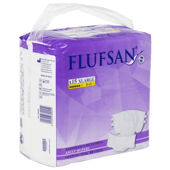 Flufsan 15 db eldobható felnőtt pelenka XL-es méret