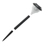 4 db meleg fehér és RGB napelemes ösvény lámpa tüskével