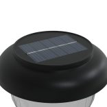 4 db meleg fehér és RGB napelemes ösvény lámpa tüskével