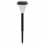 12 db fehér napelemes ösvény lámpa tüskével