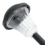 12 db fehér napelemes ösvény lámpa tüskével