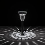 12 db fehér napelemes ösvény lámpa tüskével