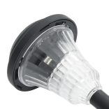 12 db fehér napelemes ösvény lámpa tüskével