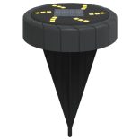 4 db meleg fehér napelemes kültéri talajlámpa tüskével