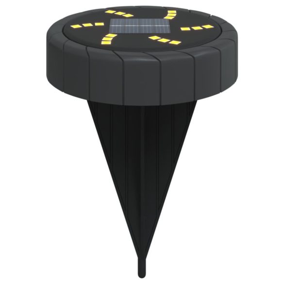 12 db meleg fehér napelemes kültéri talajlámpa tüskével