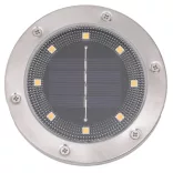 12 db meleg fehér napelemes kültéri talajlámpa tüskével