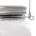 12 db meleg fehér kültéri napelemes befőttes üveg lámpa