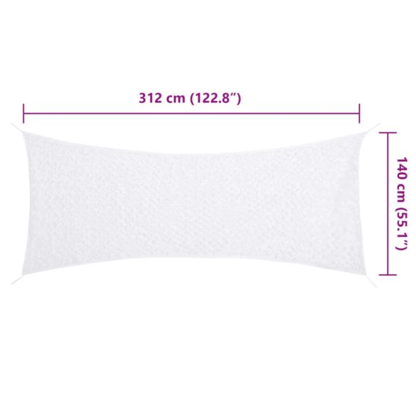 fehér kamuflázsháló tárolózsákkal 312x140 cm