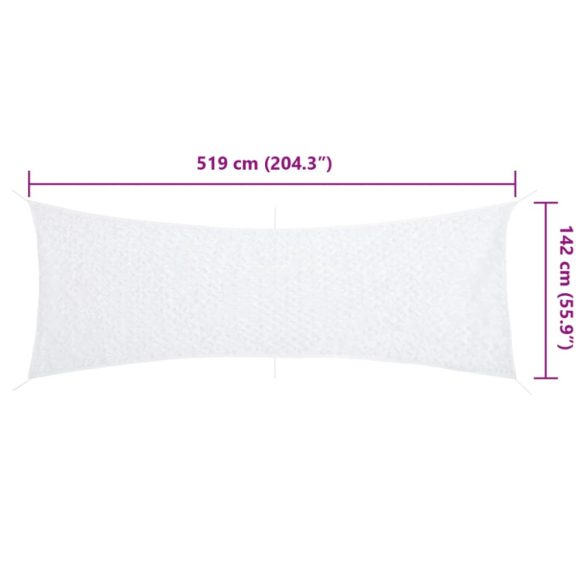 fehér kamuflázsháló tárolózsákkal 519x142 cm