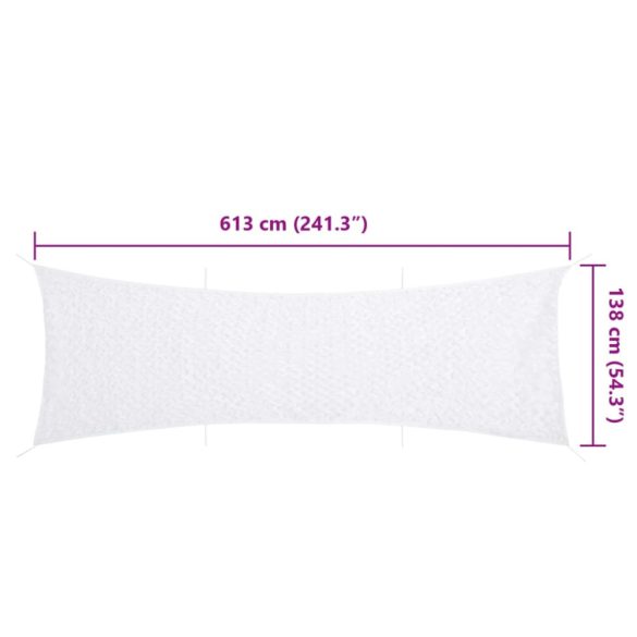 fehér kamuflázsháló tárolózsákkal 613x138 cm