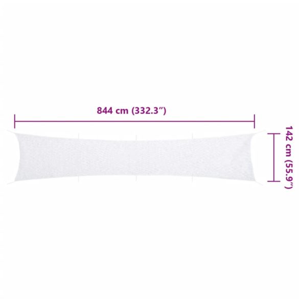 fehér kamuflázsháló tárolózsákkal 844x142 cm