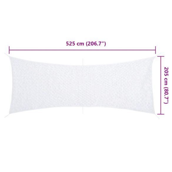 fehér kamuflázsháló tárolózsákkal 525x205 cm