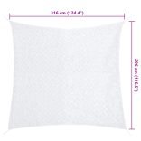 fehér kamuflázsháló tárolózsákkal 316x296 cm